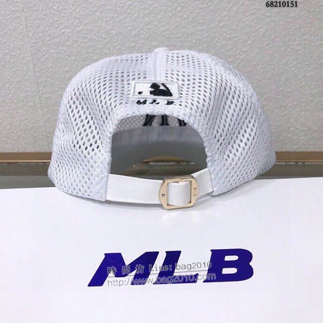 NY男女同款帽子 MLB鏤空棒球帽鴨舌帽  mm1028